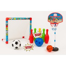 Oyuncakzade Futbol Kalesi + Ayaklı Basketbol Potası Erkek Çocuk Oyuncakları Oyuncak ve Bowling 🎳