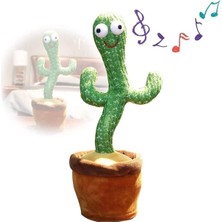 Oyuncakzade Konuşan Dans Eden Kaktüs Müzikli Işıklı Saksı Peluş Oyuncak Cactus Toy