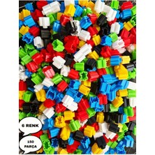 Oyuncakzade Tiktak Bloklar 250 Parça 6 Renk Eğitici Çıt Çıt Oyuncak Eğitici Tik Tak Oyuncakları Oyuncak