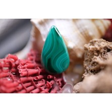 Aries 10.75CT 20.7X12MM Natural Malachite