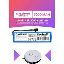 Electroll Arnica Sil Süpür ET13350 Uyumlu Batarya (Maksimum Kapasite) 7000MAH Pil Robot Süpürge Bataryası