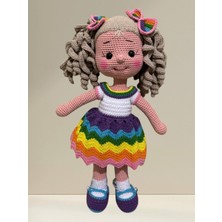 Masal Gurumi Amigurumi Gökkuşağı Karnaval Bebek Kız Çocuk Oyuncak Örgü Oyuncak