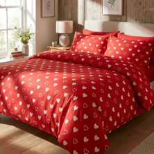 Efendioğlu Türcan Sevgi Yolu Kalp Desen Nevresim Seti 200*220