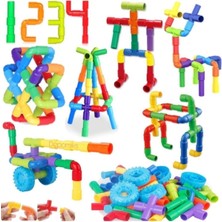 Oyuncakzade Tekerlekli Boru Yapı Oyuncak 72 Parça Strateji Ve Zeka Geliştirici Eğitici İçerik