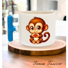 Tanem Tasarım Bardak Kahve Çay Fincanı Hediye Sevgili Gün - T Kulp Kupa