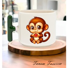 Tanem Tasarım Bardak Kahve Çay Fincanı Hediye Sevgili Gün - T Kulp Kupa