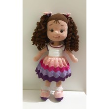 Masal Gurumi Amigurumi Karnaval Bebek Kız Çocuk Oyuncak Örgü Oyuncak