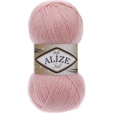 Alize Şal Sim (5 Adet) 161 Pudra Renk  El Örgü Ipliği