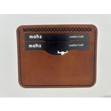 Mahz Dere Serisi El Yapımı Minimal Kartlık Hakiki Deri – Kahve