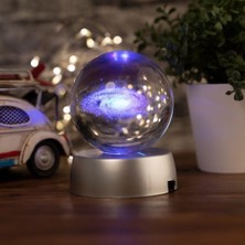 Keyfim Shop Dekoratif Renk Değiştiren Toz Bulutu Tasarımlı 3D Cam Küre