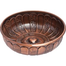 E Orient Metalik Hamam Tası Osmanlı Motifli Metal Banyo Tası Metal