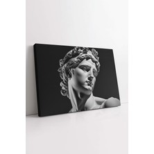 Mgi Design Apollo Kanvas Tablo, Yunan Tanrısı Kanvas, Mitoloji Hediye, Heykel Tablo, Trend Tasarım