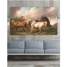 Mgi Design Asil Atlar Sanatsal Dekoratif Kanvas Tablo (8 Farklı Ölçü)