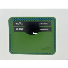 Mahz Dere Serisi El Yapımı Minimal Kartlık Hakiki Deri – Yeşil