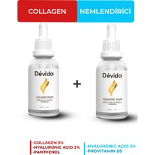 Devida Kolajen+Nemlendirici Serum 2 li Set Kırışıklık Alın Çizgisi Göz Çevresi