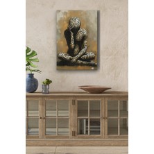 Mgi Design Puzzle Görünümlü Insan Bedeni Yağlı Boya Görünümlü Hd Dijital Baskı Dikey Kanvas Tablo 5353