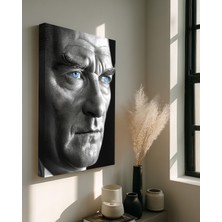 Mgi Design Atatürk Kanvas Tablo Siyah Beyaz Işyeri Ev