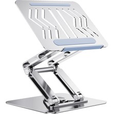 CoverZone Tablet Bilgisayar Uyumlu Stant Açısı Ayarlanabilir Tutucu Tok Alüminyum iPad Air Uyumlu Kare TABAN%100 Tok Alüminyum Alaşımlı Katlanır RS-CP84S