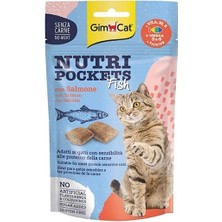Üreticiniz Gimcat Nutri Pockets Somon Balıklı Kedi Ödül Maması 1 Adet 60 gr 481348