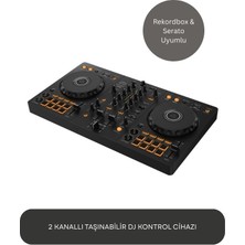 Gümrük Bey Dj Ddj-Flx4 Taşınabilir Dj Kontrol Cihazı | Rekordbox, Serato Uyumlu | Bluetooth, USB Bağlantı
