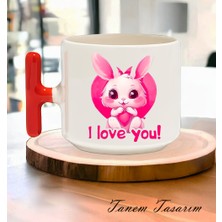 Tanem Bardak Kahve Çay Fincanı Hediye Sevgili Gün - T Kulp Kupa