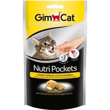 Üreticiniz Gimcat Nutri Pockets Peynir Taurin Kedi Ödül Maması Tablet 1 Adet 60 gr 481348