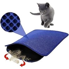 Üreticiniz Petpretty Elekli Kedi Tuvaleti Paspası 50X60 cm Mavi 481348