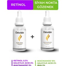 Devida Retinol+Gözenek ve Siyah Nokta Önleyici 2'li Bakım Seti