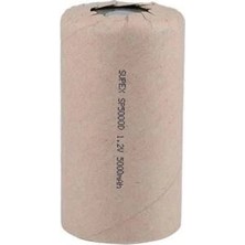 Voltaj 1.2V 5000MAH D Size Süpürge Pili - SP5000D