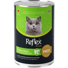 Üreticiniz Reflex Plus Pate Içinde Hindi ve Ördek Etli Yetişkin Konserve Kedi Maması 1 Adet 39