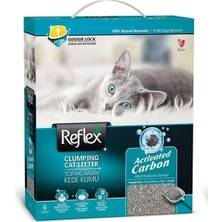 Üreticiniz Reflex Hassas Kediler Için Aktif Karbonlu Topaklanan Kedi Kumu 1 Adet 6 Lt 481348