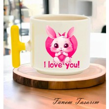 Tanem Bardak Kahve Çay Fincanı Hediye Sevgili Gün - T Kulp Kupa