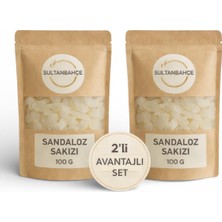 Sandaloz Sakızı - Doğal Sandaloz Sakızı 2X100 gr - Avantajlı Paket - Elma Sirkesi ile Uyumlu