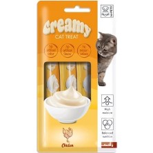 Üreticiniz M-Pets Creamy Tavuklu Sıvı Kedi Ödül Maması 1 Adet 4X15 gr 481348