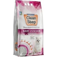Üreticiniz Jadawa Clean Step Topaklanan Bebek Pudralı Doğal Kedi Kumu 1 Adet 10 Lt 481348