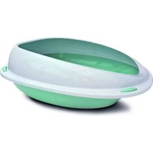 Üreticiniz Aquael Comfy Cleo Açık Kedi Tuvaleti Medium Açık Yeşil 45X36X15.5 cm 481348