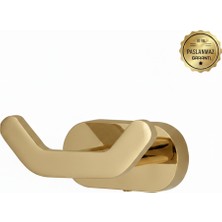 Premium Pirinç Doruk 2li Askılık Gold