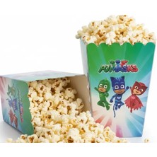 Pijamaskeliler Temalı Mısır Kutusu 8'li Popcorn Kutusu