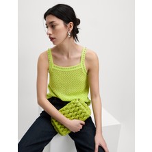 Marks & Spencer Sade Dokulu ve Taşlı Ince Geniş Yaka Triko