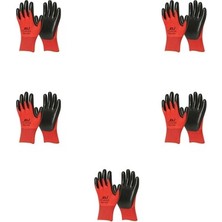 Dorsa Eli Marka Kırmızı Nitril Iş Eldiveni 5 Çift