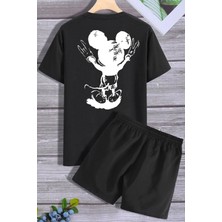 Adrift Sırt Baskılı Şort T-Shirt Eşofman Takımı