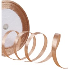 Almira Butik Saten Kurdele 1 cm 10 Metre Açık Kahverengi