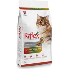 Üreticiniz Reflex Adult Renkli Taneli Tavuklu Yetişkin Kedi Maması 2 kg 481348