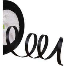 Almira Butik Saten Kurdele 3 mm Siyah 5 Metre