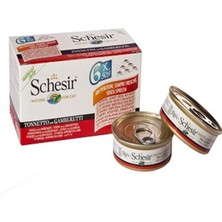 Üreticiniz Schesir Multipack Prawns Konserve Kedi Maması 1 Adet 6X50 gr 481348