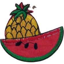 Almira Butik Aplike Ütü Ile Yapışan Karpuz-Ananas Desen