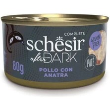 Üreticiniz Schesir After Dark Pate Tavuklu ve Ördekli Yetişkin Kedi Konservesi 1 Adet 80 gr 48134
