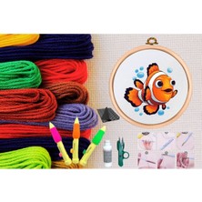 Almira Butik Punch Seti Nakış Seti Kasnaklı Kendin Yap Seti Seri 116