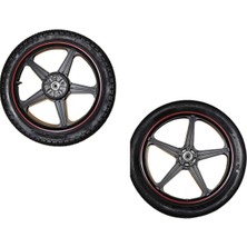 Gümrük Bey Sniper CG50 Küba Çita Falcon Arora Modifiye Fan Model 18 Inç Alaşım Jant Lastik Ön Arka Takım Seti