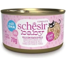Üreticiniz Schesir Baby Cat Tavuklu ve Ciğerli Yavru Kedi Konservesi 1 Adet 70 gr 481348